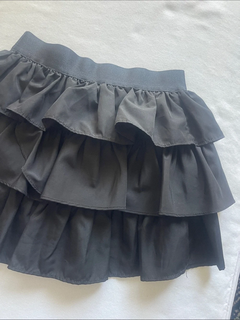 Ralph Lauren Girls Size 8 Navy Blue Navy Layered Ruffle Skirt